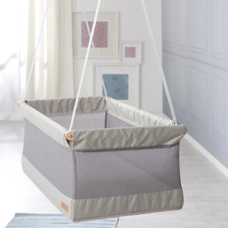 Hängebettchen "safe asleep®" – Liegefläche 45 x 90 cm, Mesh-Stoff, Matratze mit Jaquard-Bezug