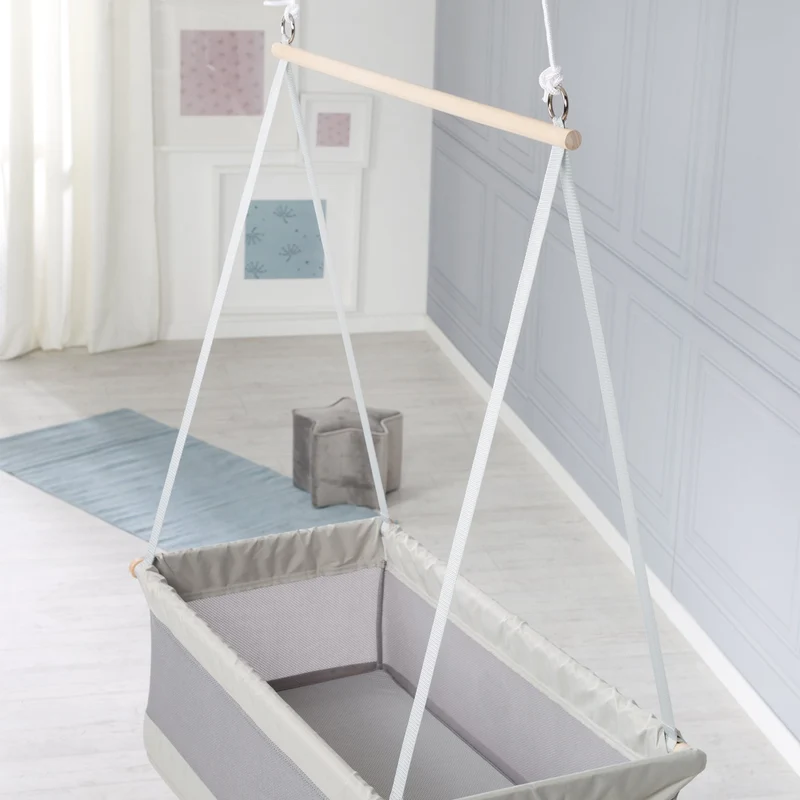 Hängebettchen "safe asleep®" – Liegefläche 45 x 90 cm, Mesh-Stoff, Matratze mit Jaquard-Bezug