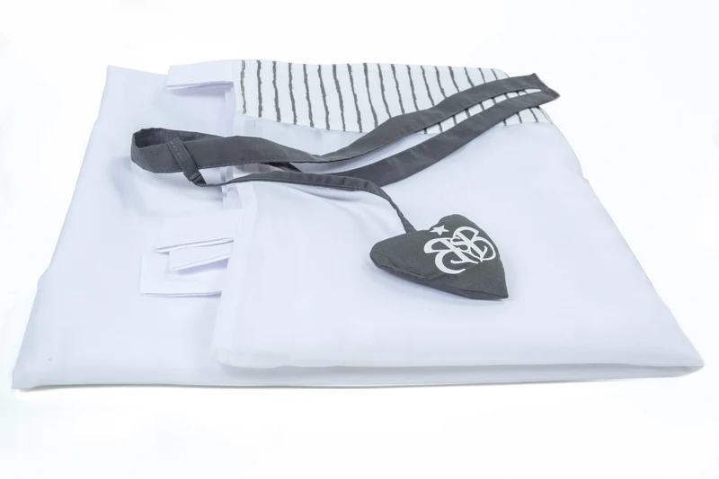 Vorhang Set "Rock Star Baby 3" – 2-teiliges Gardinen-Set mit graue Streifen