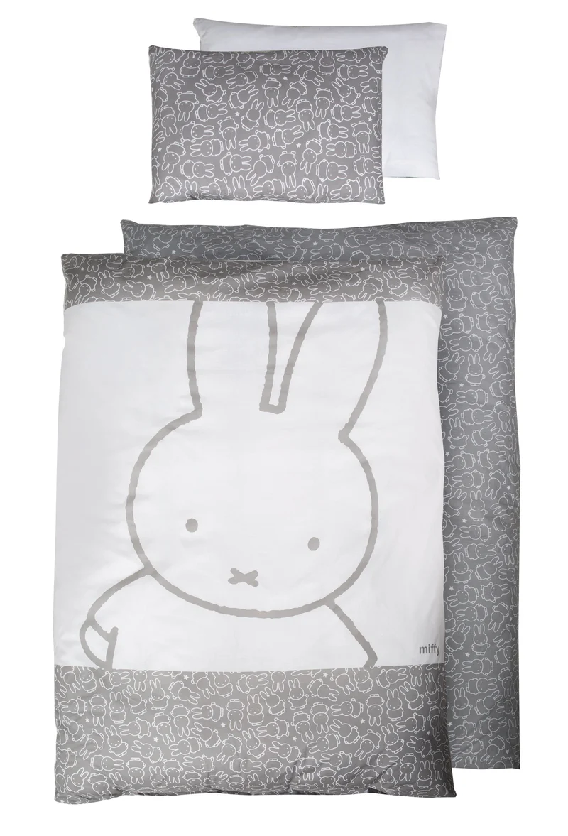 Wendebettwäsche "miffy®" – 2-teilig, Kinderbettwäsche 100 x 135 cm, Baumwolle