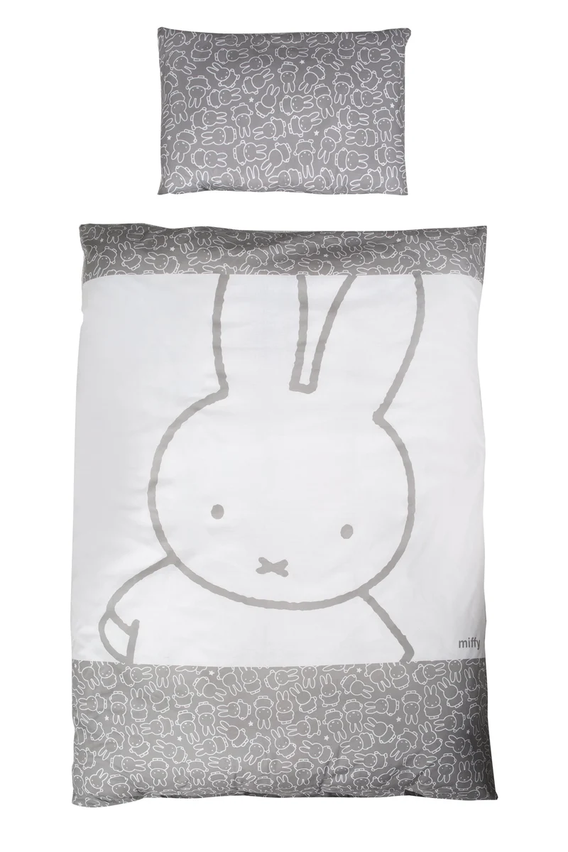 Wendebettwäsche "miffy®" – 2-teilig, Kinderbettwäsche 100 x 135 cm, Baumwolle