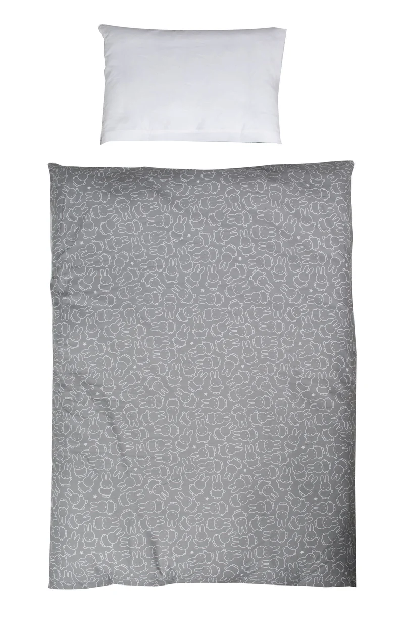 Wendebettwäsche "miffy®" – 2-teilig, Kinderbettwäsche 100 x 135 cm, Baumwolle