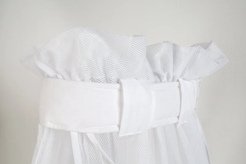 Babybett-Himmel "safe asleep®" – Betthimmel Air, weiß, Mesh-Himmel für Babybett