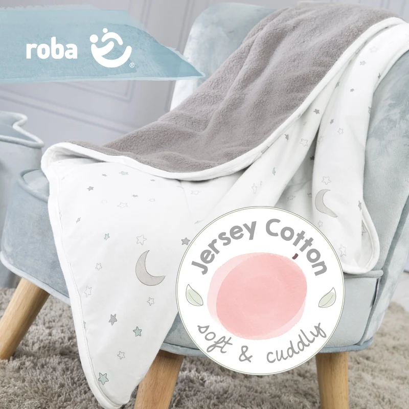 Babydecke "Sternenzauber" – Jerseydecke aus Baumwolle, 80 x 80 cm