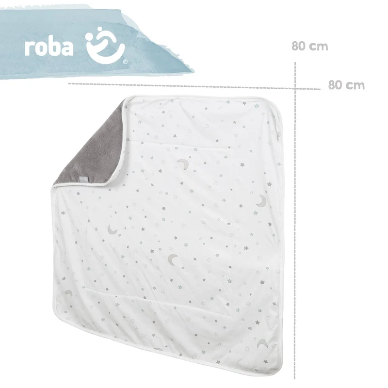 Babydecke "Sternenzauber" – Jerseydecke aus Baumwolle, 80 x 80 cm