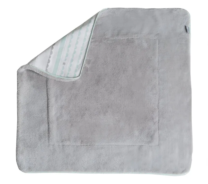 Babydecke "Happy Cloud" – 2 seitig: 1x super weich, warm & flauschig, 1x Baumwolle