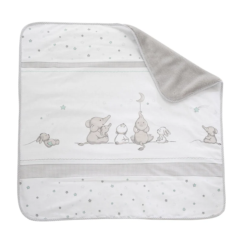 Baby-/Kuscheldecke "Sternenzauber" – Babydecke aus Baumwolle, Maße 80 x 80 cm