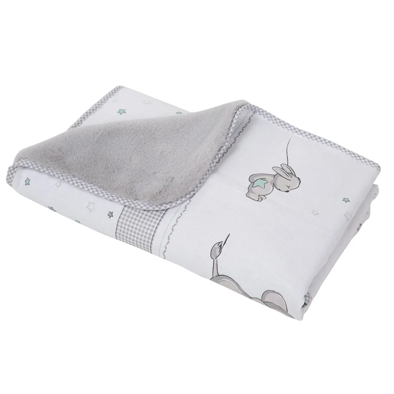 Baby-/Kuscheldecke "Sternenzauber" – Babydecke aus Baumwolle, Maße 80 x 80 cm
