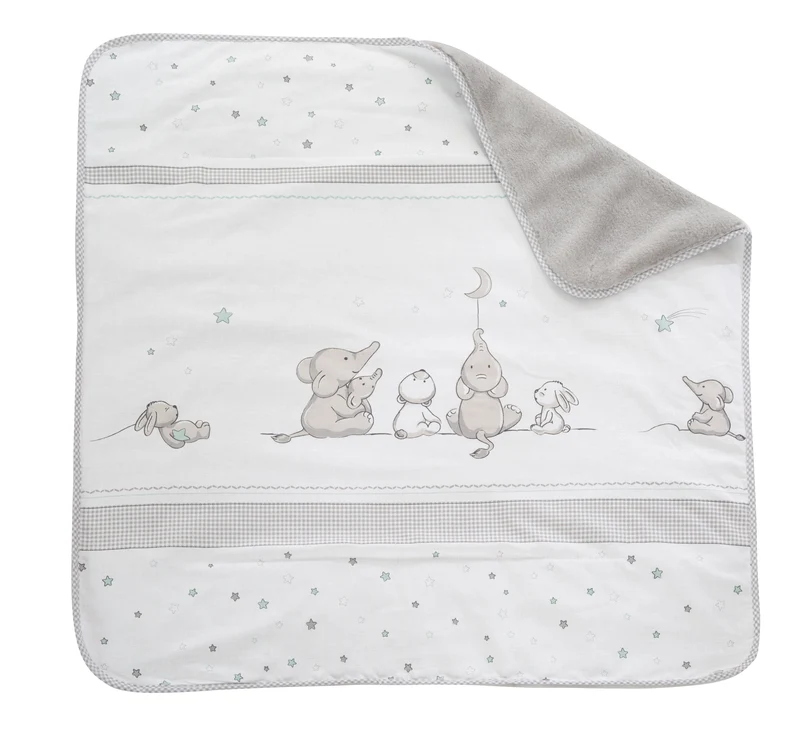 Baby-/Kuscheldecke "Sternenzauber" – Babydecke aus Baumwolle, Maße 80 x 80 cm