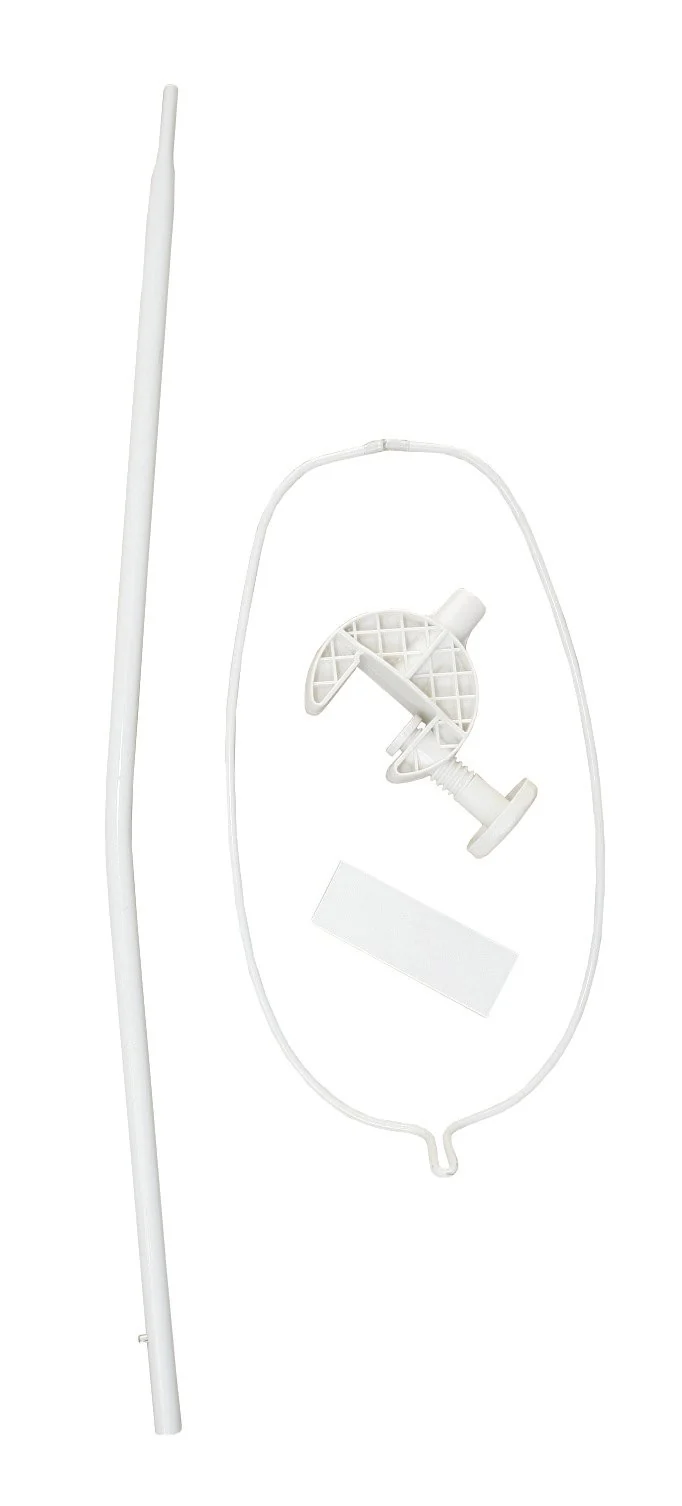 Universal-Himmelhalter/-stange – in weiß, für Babybetthimmel, rund, ca. 72 cm