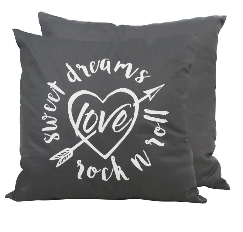 Dekokissen "Rock Star Baby3" – 40 x 40 cm, Deko für Baby- & Kinderzimmer, Baumwolle