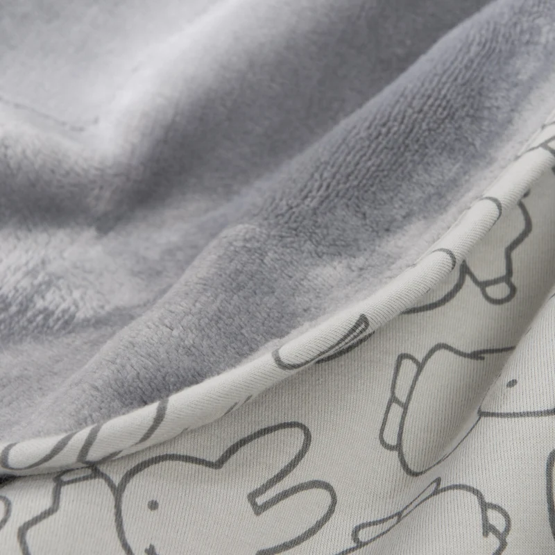 Babydecke "miffy®" – Jerseydecke aus Baumwolle für Mädchen und Jungen, 80 x 80 cm