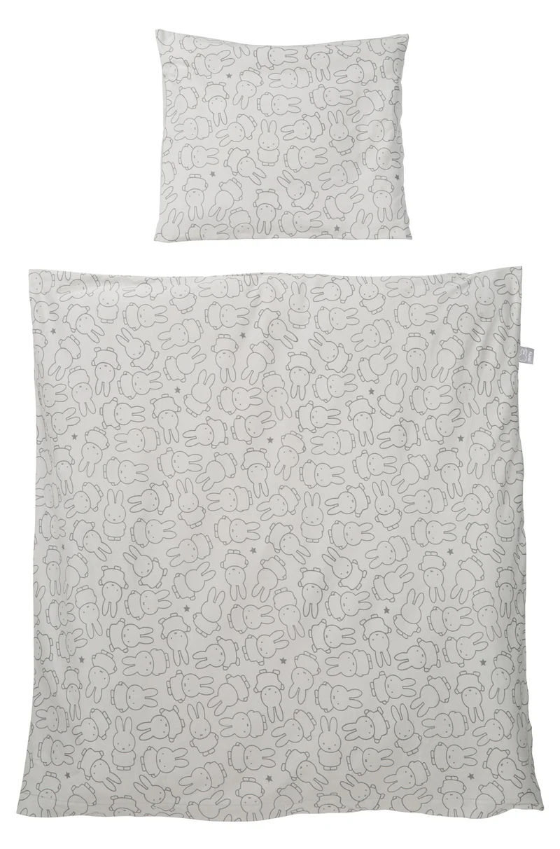 Wiegenbettwäsche "miffy®" – aus 100% Baumwoll-Jersey, 80 x 80 cm, für Babybett & Stubenwagen