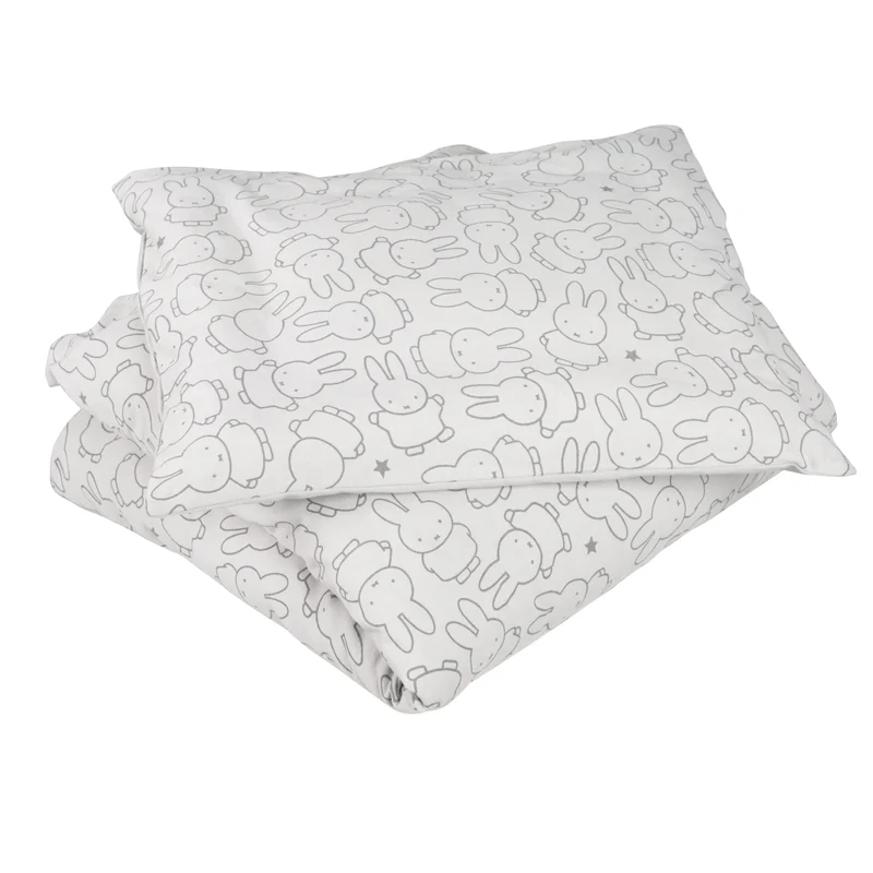 Wiegenbettwäsche "miffy®" – aus 100% Baumwoll-Jersey, 80 x 80 cm, für Babybett & Stubenwagen
