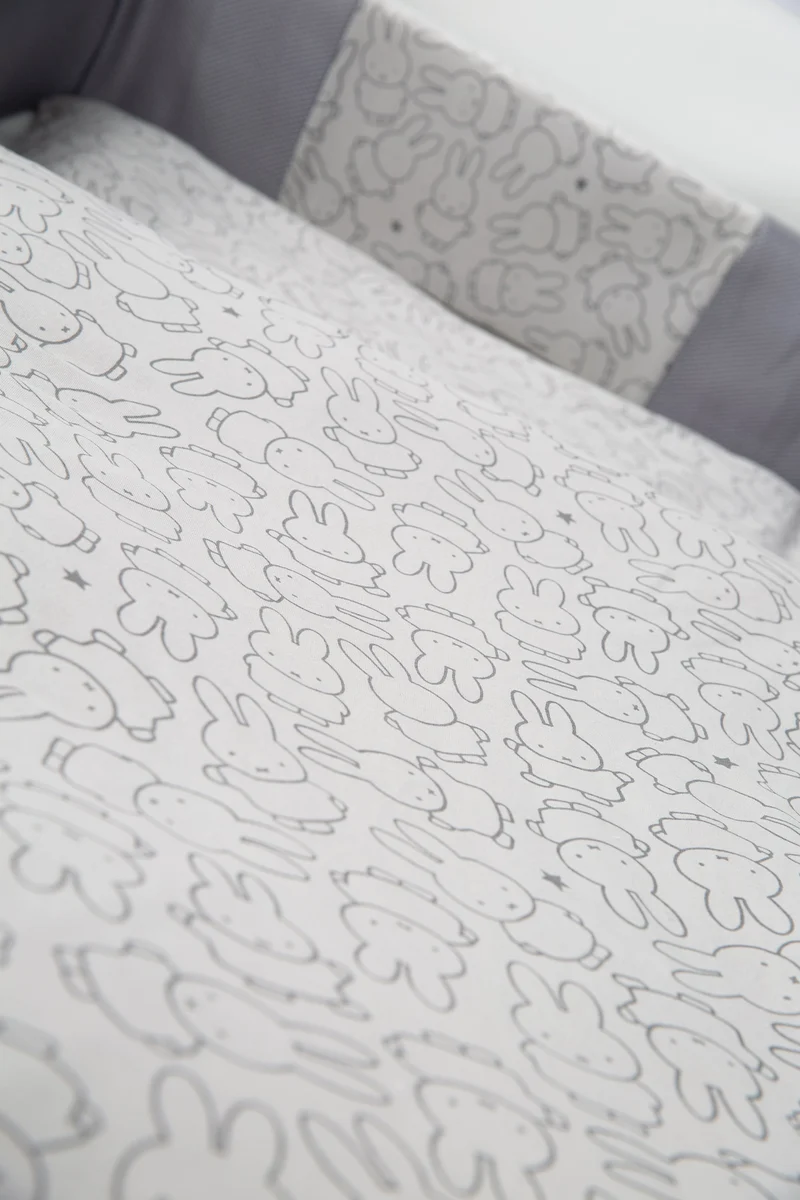 Bettwäsche "miffy®" – 100 x 135 cm, 100 % Baumwoll-Jersey, für Kinder- & Babybetten