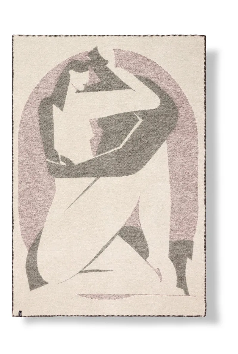 Wool Blanket “Hug Me” by Jeanne Decasper