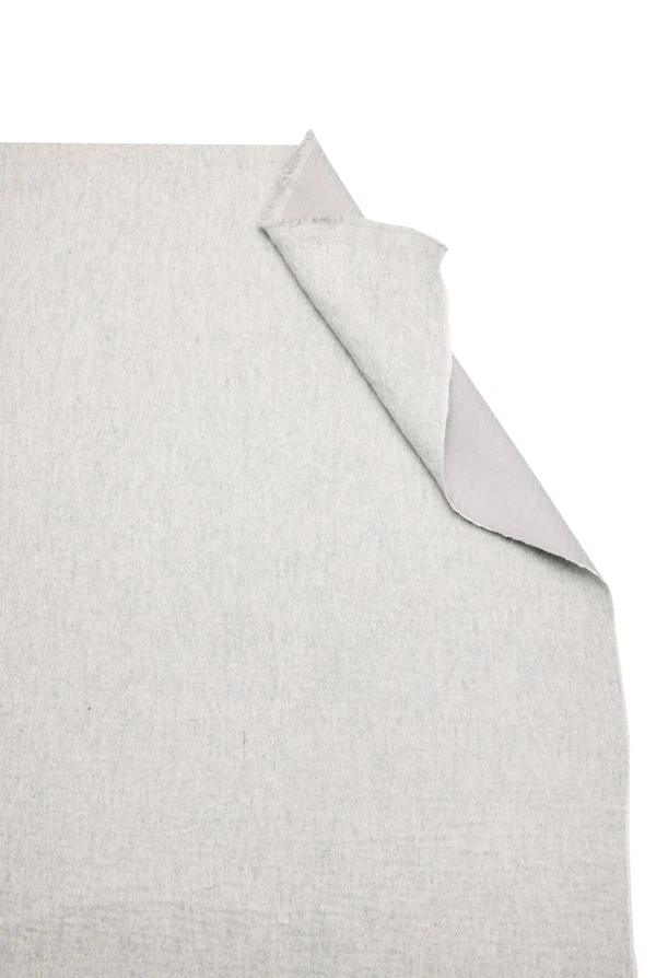 Eco Cashmere Bedspread in Light Grey