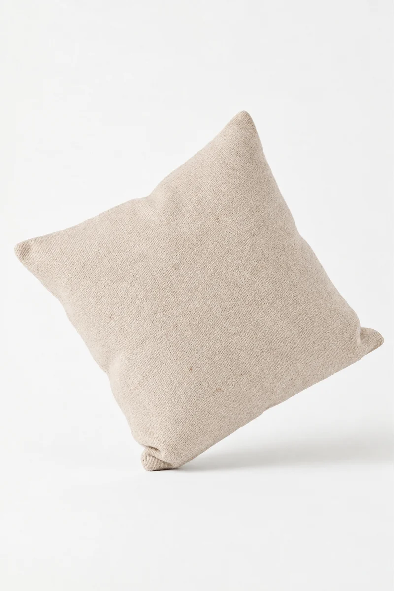Eco Cashmere Cushion in Beige