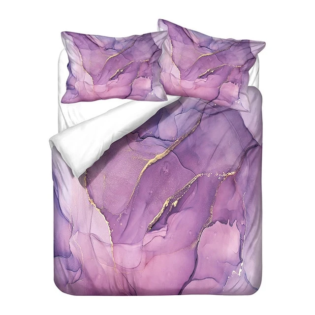 Nordic Simple Light Pink Single Double Duvet Cover Set Girl Abstract Art Pattern Bed Linen Twin Queen Quilt Cover Pillowcase