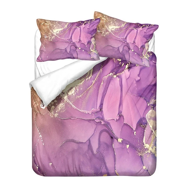 Nordic Simple Light Pink Single Double Duvet Cover Set Girl Abstract Art Pattern Bed Linen Twin Queen Quilt Cover Pillowcase