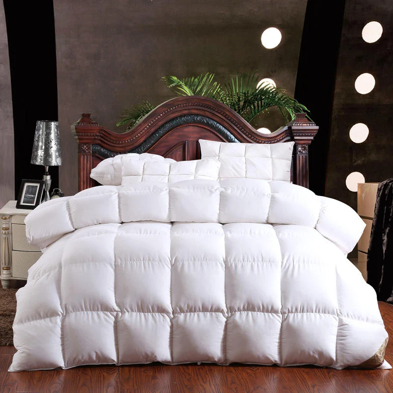 100% Goose Down Comforter Duvet Winter Down Blanket Feather Bed Soft Winter Quilted Quilt Blanket 150*200 Cotton Cover Comforter