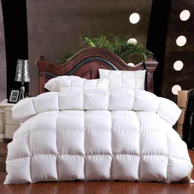 100% Goose Down Comforter Duvet Winter Down Blanket Feather Bed Soft Winter Quilted Quilt Blanket 150*200 Cotton Cover Comforter