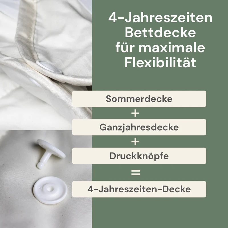 4-Jahreszeiten Bettdecke Alpaka