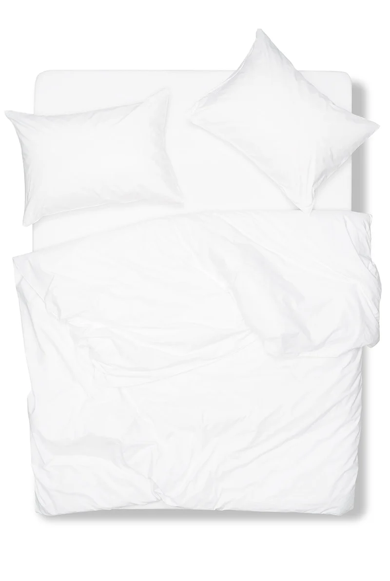 Pima Cotton Percale Bedding in White Color