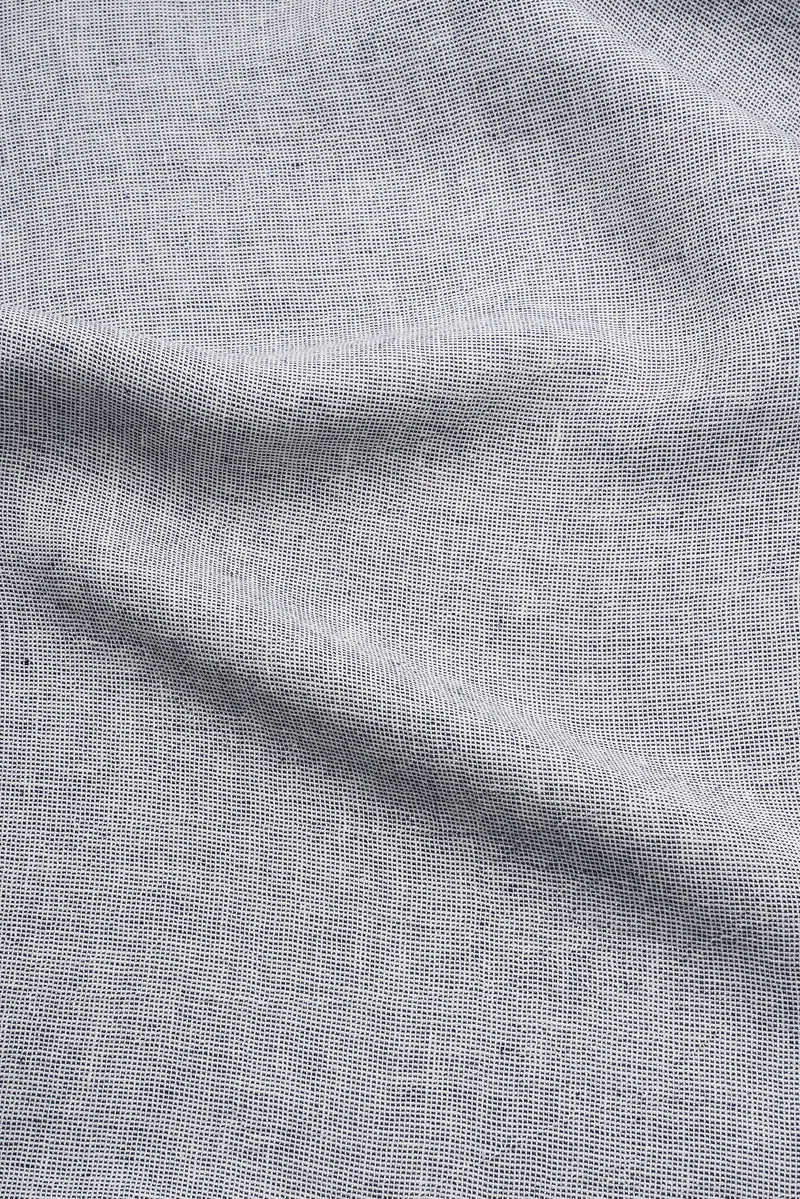 Linen Bedding Small Check in Blue Color