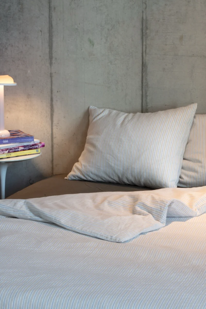 Linen Cotton Bedding "Casa Mare" in Capri Stripe