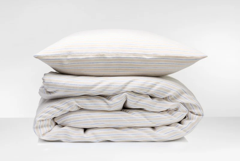Linen Cotton Bedding "Casa Mare" in Capri Stripe