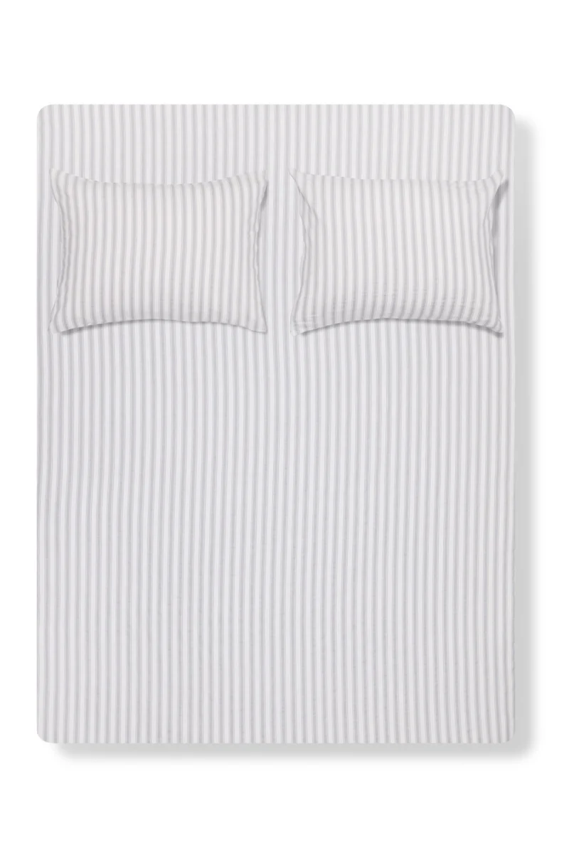 Cotton Bedding "Casa Mare" in San Marino Blue Stripe