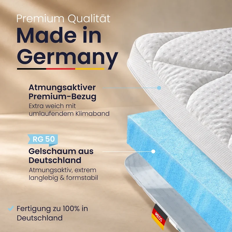 Meos Gel-Schaum Topper 270x200 cm