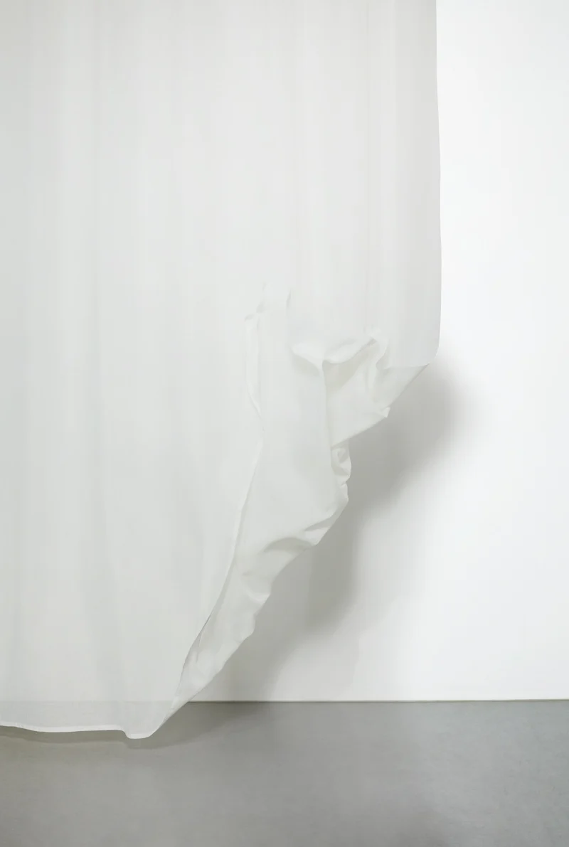 Wool Effect Sheer Curtains in Beige