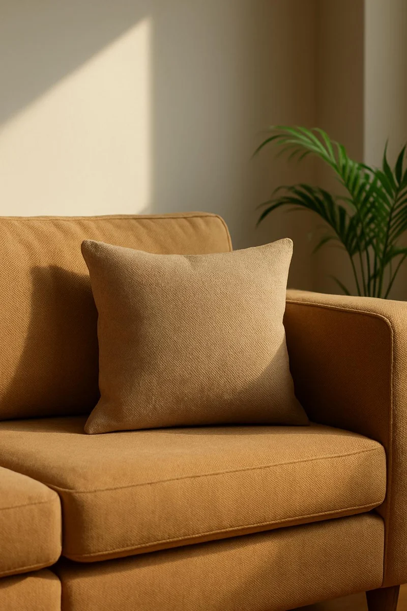 Linen Wool Cushion "Moritz" - Oat