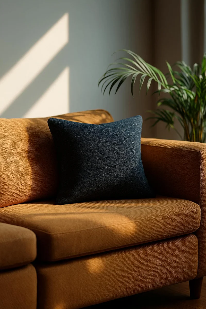 Structure Cushion "Genki" - Dark Blue