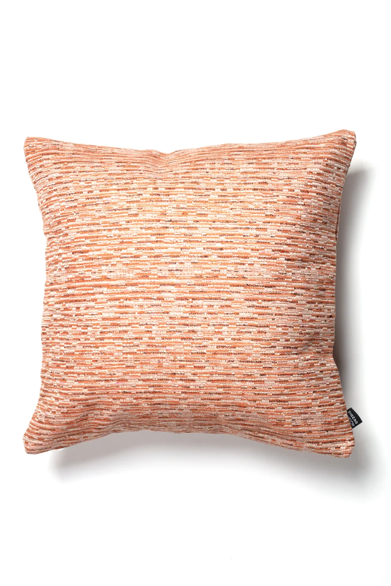 Chenille Cushion "Fossil" - Burnt Orange