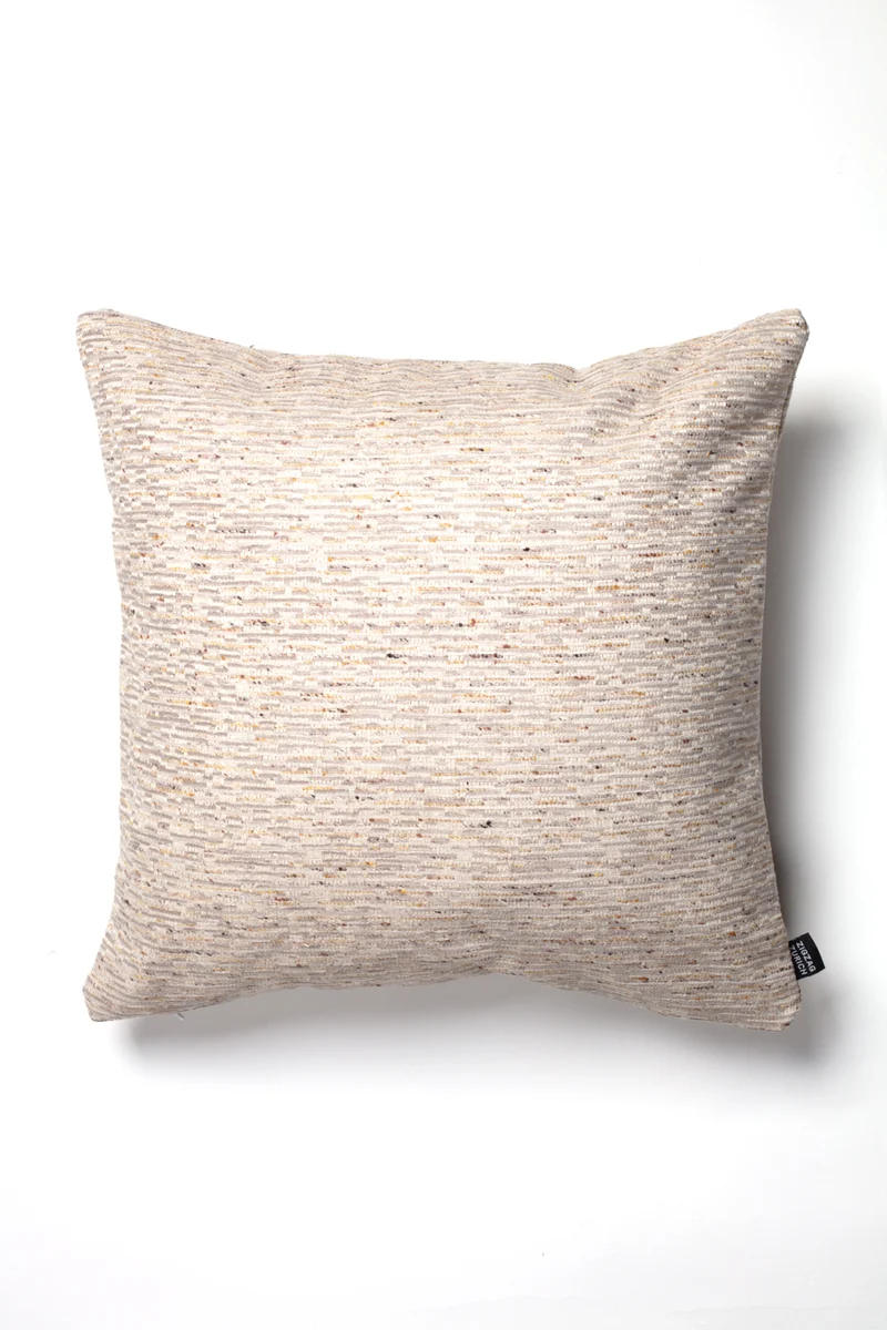 Chenille Cushion "Fossil" - Sand