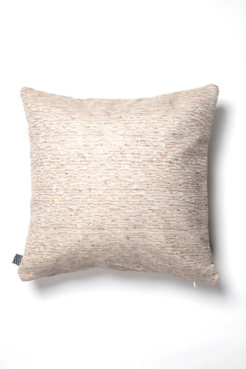 Chenille Cushion "Fossil" - Sand