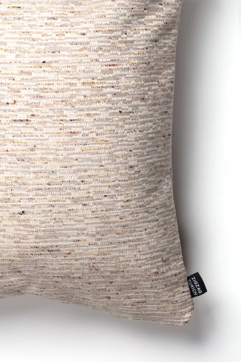 Chenille Cushion "Fossil" - Sand