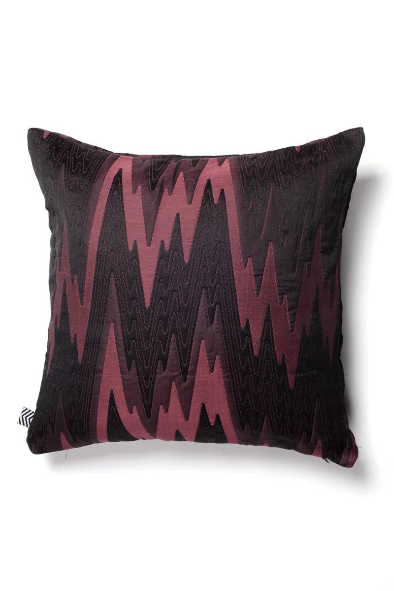 Two Tone Cushion "Zigzagone" - Rose