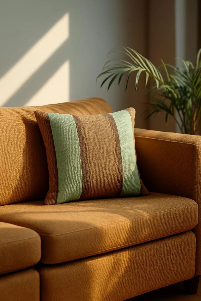 Indoor Outdoor Cushion "One Love" - Green Tea Olive