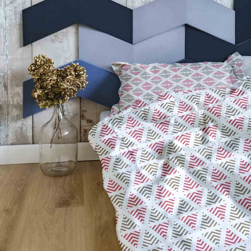Therapiedecken Bettwäschen Set weihnachtliche Dreiecke