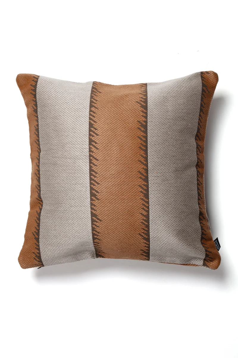 Indoor Outdoor Cushion "One Love" - Taupe Bronze