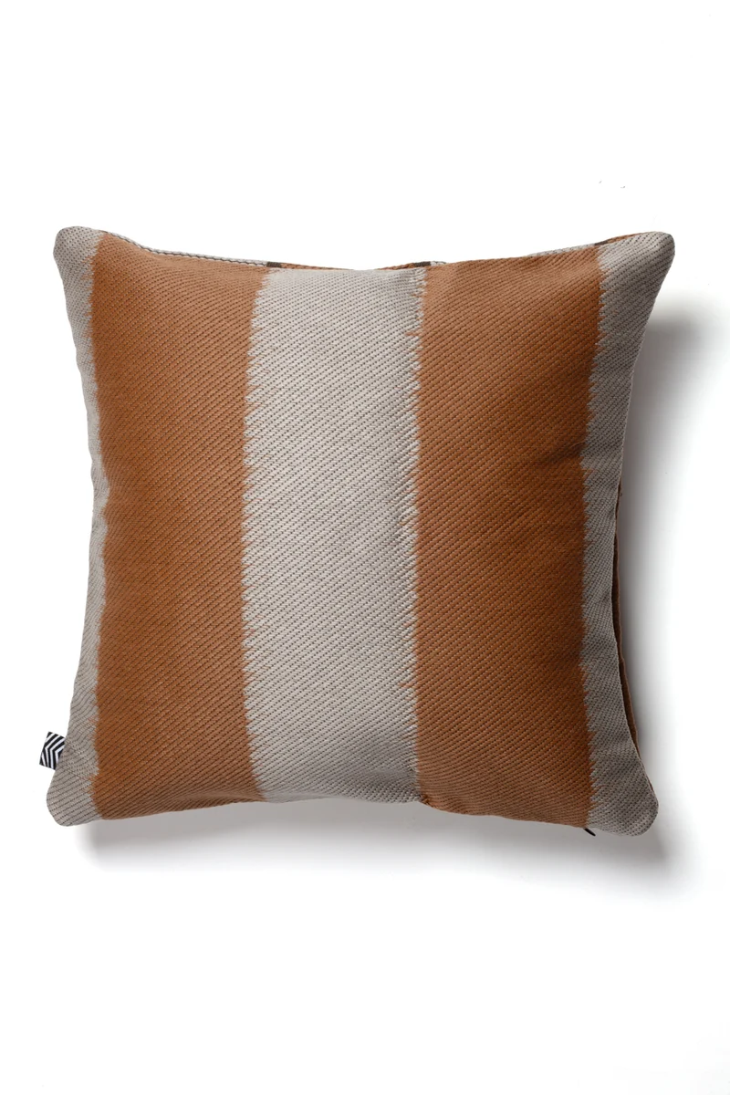 Indoor Outdoor Cushion "One Love" - Taupe Bronze