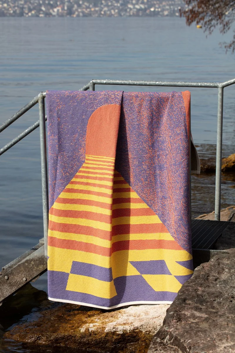 Cotton Blanket “Void” by Dario Cortese