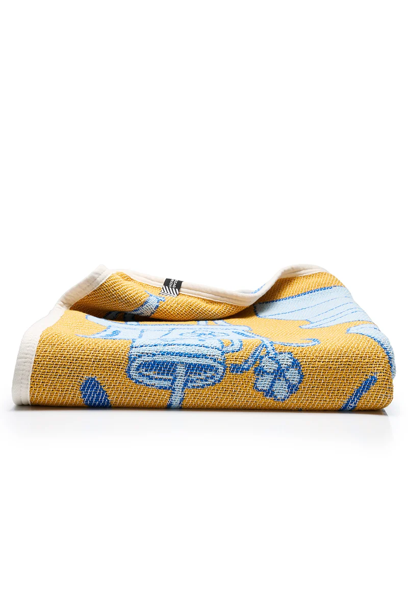 Cotton Blanket “Botanical” by Jacco Bunt