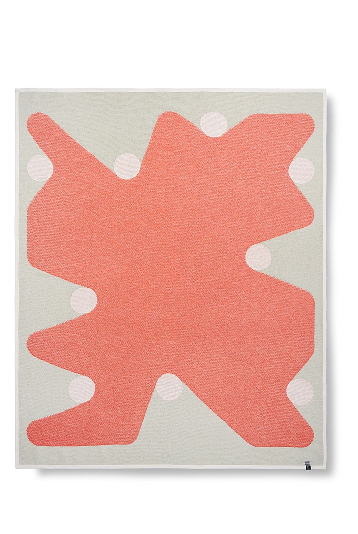 Cotton Blanket “Marble Race” by Federico Angi