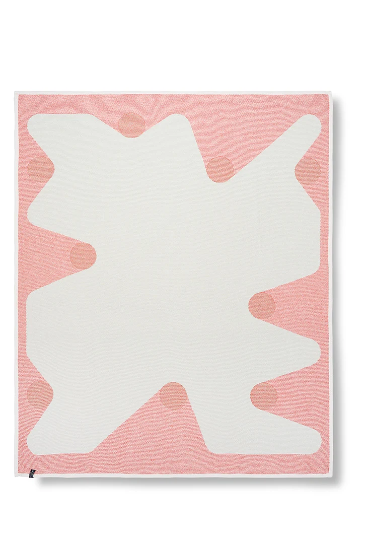 Cotton Blanket “Marble Race” by Federico Angi
