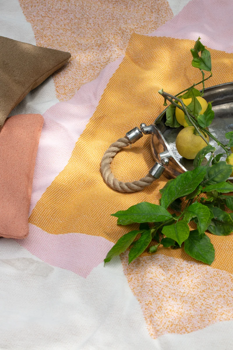 Cotton Blanket “Color Combination 04” by Luzia Hein
